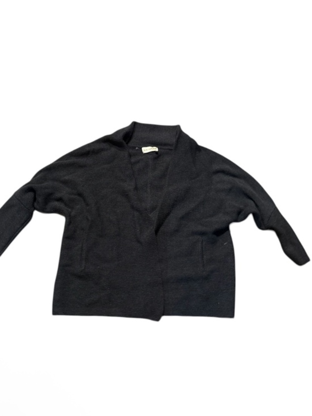 MM Lafleur gray wool cardigan sweater xs s